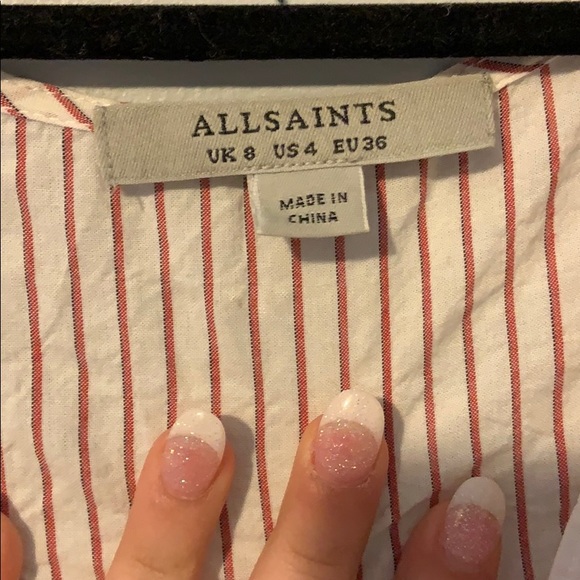 All saints knot front crop top - Picture 2 of 7